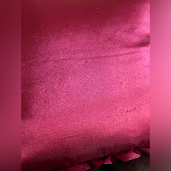 Pier 1 red ruffle accent pillow - Picture 4 of 6